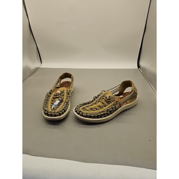 Keen Shoes - Keen Womens Uneek 1028869 Olive Bungee Cord Slip On Fisherman Sandals Size US 10